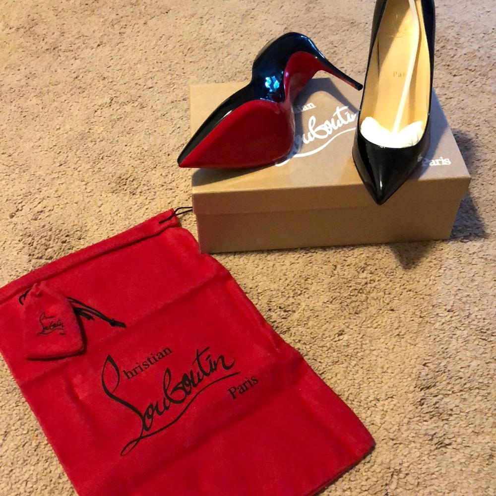 Christian Louboutin Black and Red Heels